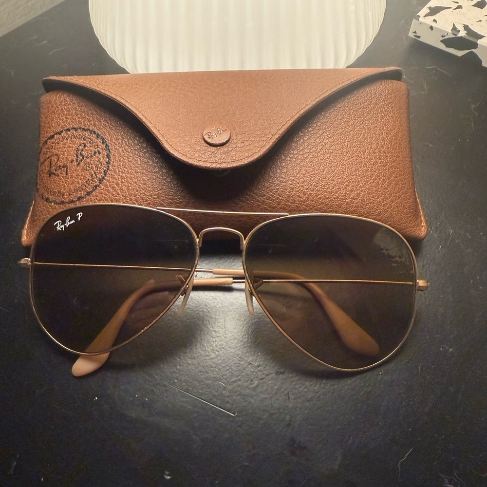 Ray-Ban Classic Brown Aviator Sunglasses